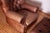 1990s 1990s Ralph Lauren Leather Writer's Chair and Ottoman For Sale - Image 5 of 11
