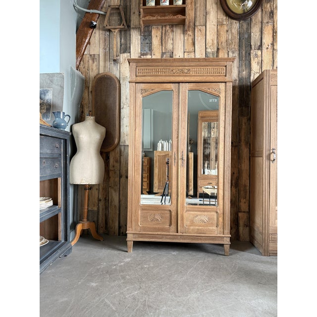 Art Deco Oak Wardrobe, 1930s For Sale - Image 16 of 16