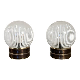 Anemone Table Lamps by Ludovico Diaz De Santillana for Venini, 1960s, Set of 2 For Sale