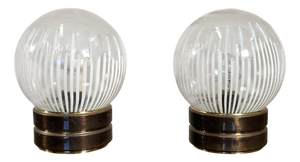 Anemone Table Lamps by Ludovico Diaz De Santillana for Venini, 1960s, Set of 2