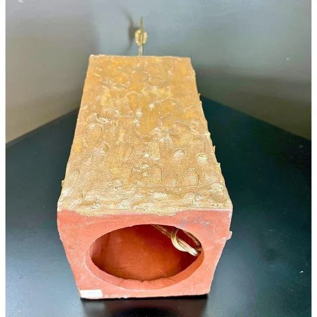 1970s Sculptural Artist-Made Pottery Table Lamp, Signed and Dated, Camel-Colored Glaze For Sale - Image 11 of 12