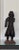Wood Antique Spanish Revival Santos Religious Relic Solid Wood Tabletop Figure For Sale - Image 7 of 12