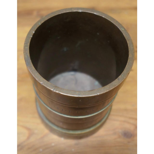 Antique Bronze Imperial Pint Measure from Potter of London, 1875 For Sale - Image 3 of 6