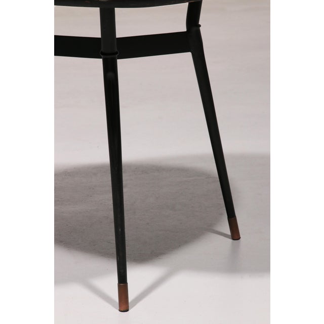 1960s Small Marble and Brass Accent Table, 1960 For Sale - Image 5 of 9