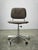 Italian Swivel Office Chair with Chrome Base, 1970s For Sale - Image 3 of 15