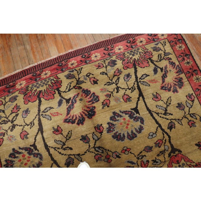 Vintage Zabihi Collection Floral Turkish Rug - 5'5" x 10' For Sale - Image 11 of 12
