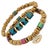 Early 21st Century Evil Eye Charm Fashion Style Hematite Beaded Bracelet Set For Sale - Image 5 of 8