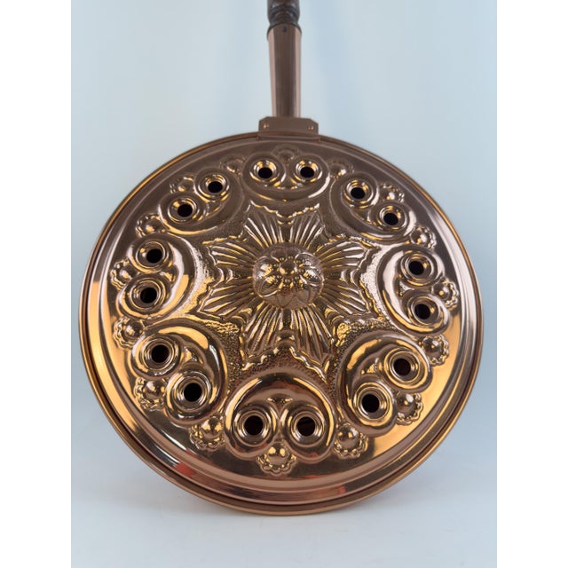 Vintage French L. Lecellier Villedieu Copper Bed Warmer / Decorative Wall Object, 1960s For Sale - Image 14 of 18