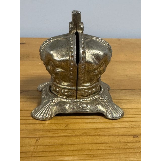 English Vintage Elizabeth II Coronation Commemorative Bank For Sale - Image 3 of 7