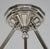 Silver French Art Deco Pendant Light by Noverdy 1930 France For Sale - Image 8 of 13