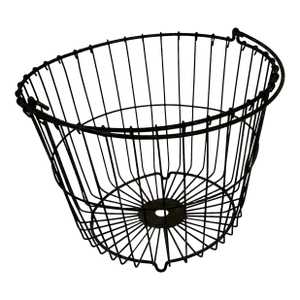 Mid 20th Century Black Metal Wine Basket