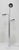 Metal 1970s Sonneman 3-Arm Oscillating Floor Lamp in Chrome and White For Sale - Image 7 of 8