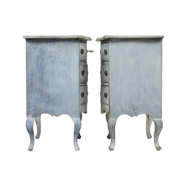 Pair of 19th century painted swedish commodes circa 1880. Fine quality pair of scandinavian chest of drawers in the...