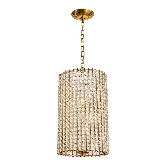 Mid-Century Modern Austrian Beaded Chandelier For Sale