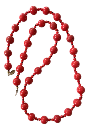 1960s BoHo Glass Beaded Necklace