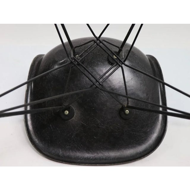 Metal Eames Grey Fiberglass Dsr on Eiffel Tower Base For Sale - Image 7 of 11