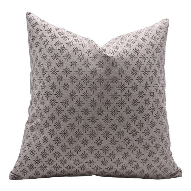 Fabdivine Handmade Block Printed Cushion Cover 14x14 Inch Duck Canvas-Chingari For Sale