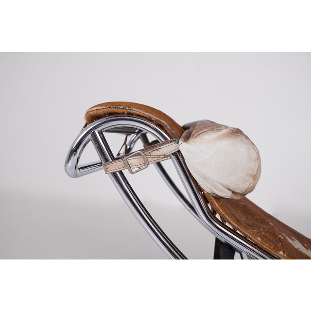 Black LC4 Chaise Longue by Le Corbusier, Jeanneret and Perriand, Late 1950s For Sale - Image 8 of 18