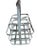 A 1930s French bottle carrier — zinc basket with wood handle, holds 6 bottles. Wine bottles not included. Measures 12"W x...