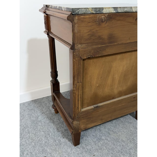 Vintage Italian Bedside Tables with Marble Top, 1940, Set of 2 For Sale - Image 16 of 18