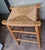 Camel 1980s Mid Century Rush Wood High Stool For Sale - Image 8 of 9