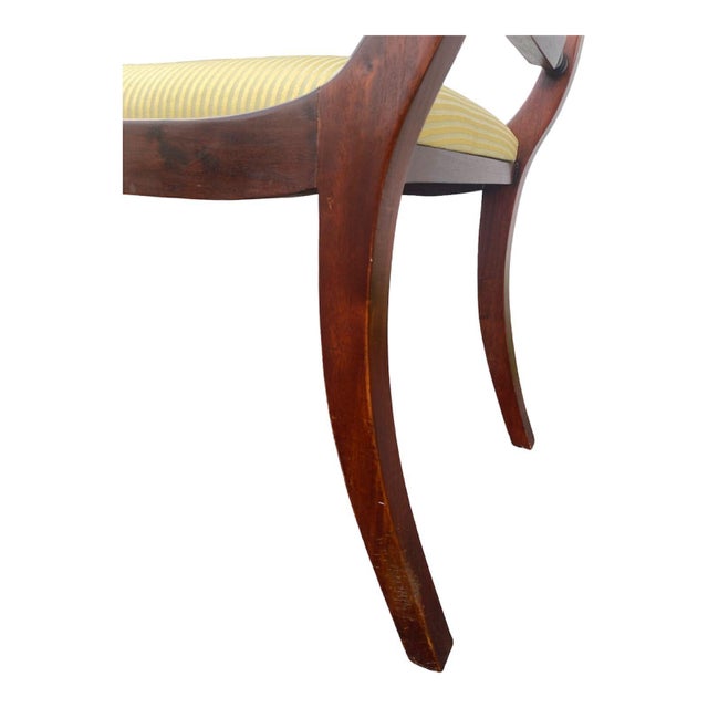 1940s Regency Style Mahogany Window Bench For Sale - Image 9 of 9