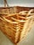 Large Vintage Handwoven Willow Gathering Basket For Sale - Image 4 of 10