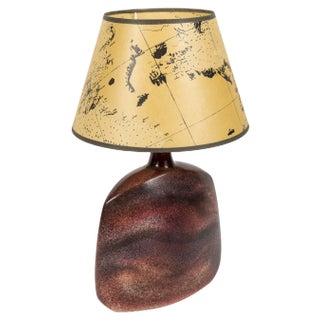 Ceramic Lamp attributed to Vallauris, 1970s For Sale