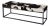 Stinson 54 in. W Rectangular Hair-on-Hide and Iron Accent Bench, Black and White For Sale