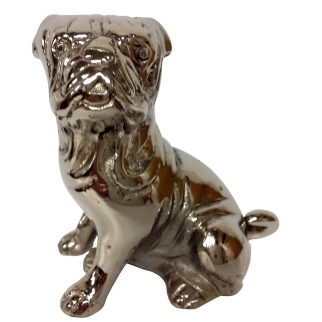 1930s Chromed English Bulldog For Sale
