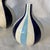 Vintage Jonathan Adler Blue and White Striped 3-Piece Bud Vase For Sale In Chicago - Image 6 of 6