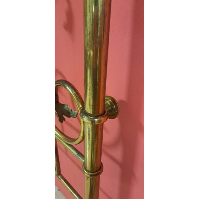 Antique Brass Headboard, 1930 For Sale - Image 6 of 14