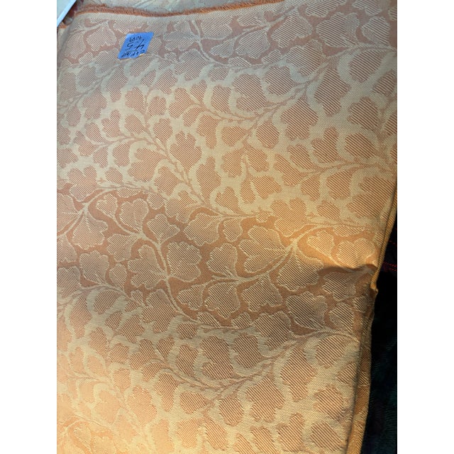 4 1/2 Yards of Cowtan and Tout Cotton in Ginkgo Leaf Pattern Cantaloupe Fabric For Sale - Image 10 of 10