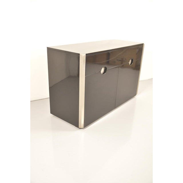 Mid-Century Modern Azucena Chest of Drawers in Black Lacquered Wood by Luigi Caccia Dominioni, 1950 For Sale - Image 3 of 4