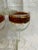 Culver Ltd. Mid 20th Century Culver Faux Tortoise Banded Wine Glasses - Set of 6 For Sale - Image 4 of 6
