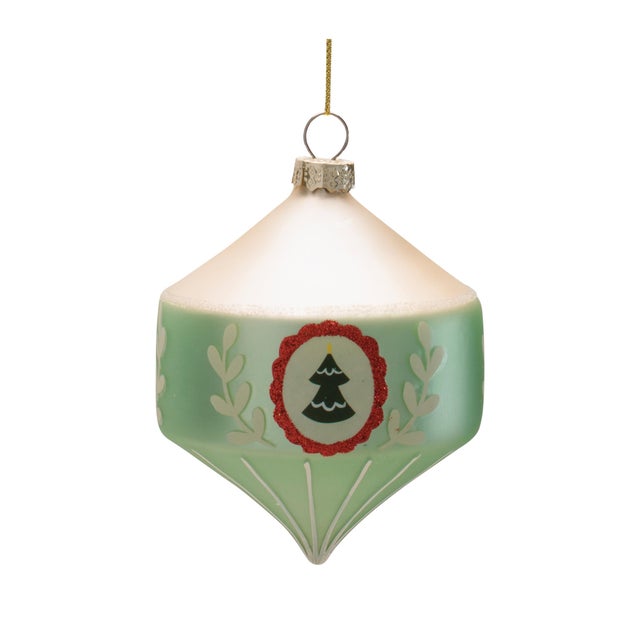 Contemporary Assorted Glass Ornament Set of 6 For Sale - Image 3 of 6