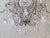 A Lustrous and Graceful Italian Rococo Style Cage-Form Beaded 6-Light Chandelier With Crystal Pendants, Flowers and Swags For Sale In San Francisco - Image 6 of 6