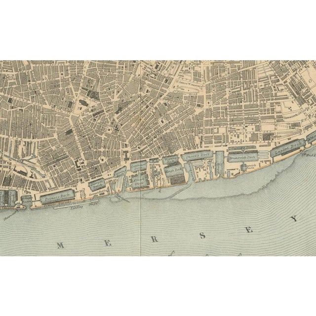 Map of Liverpool and Birkenhead by Bartholomew, 1880 For Sale - Image 3 of 11