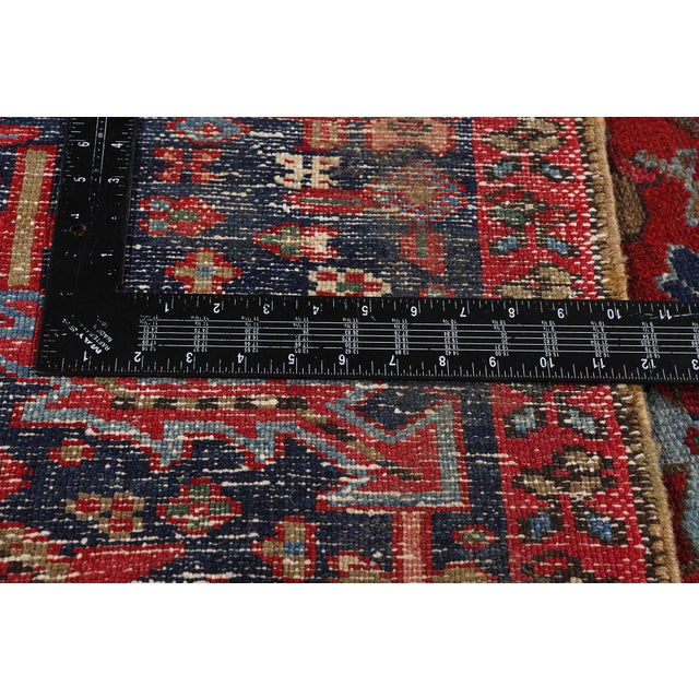Textile Late 19th Century Persian Heriz Rug, 09'05 X 12'02 For Sale - Image 7 of 10