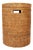 Artifacts Rattan Round Hamper with Lid in Honey Brown For Sale