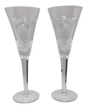 Waterford Millennium Collection Peace Toasting Flutes - A Pair