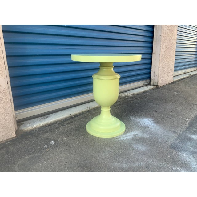 Green Mid Century Style End Table Done in Mint Green Finish For Sale - Image 8 of 8
