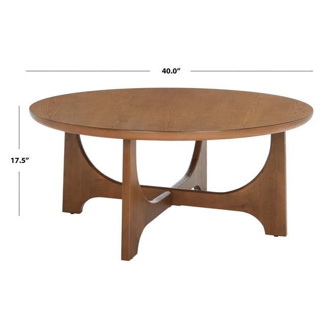Brown Sasha Wood Coffee Table - Medium Oak For Sale - Image 8 of 9
