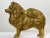 Art Deco Small Traditional Early 20th Century English Gilt Bronze Spitz Dog Car Mascot Figurine For Sale - Image 3 of 12