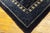 1920s Attractive Navy Background Color With Delicate Geometric Design Antique Chinese BaoTou Rug For Sale - Image 5 of 5