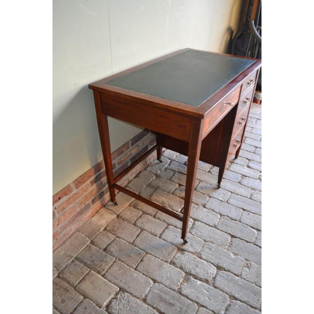 Wood Antique Ladies Desk in Mahogany For Sale - Image 7 of 9