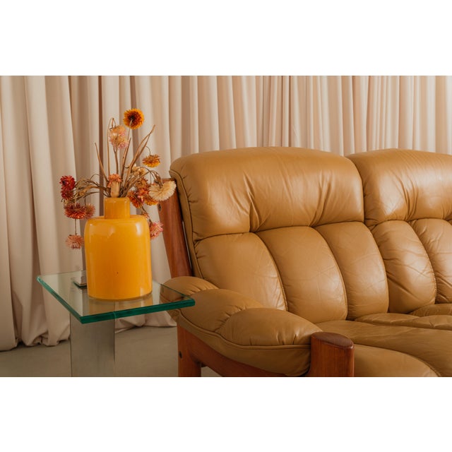 Camel Montana Sofa 3-Seater Attributed to Ekornes, 1970s For Sale - Image 8 of 14