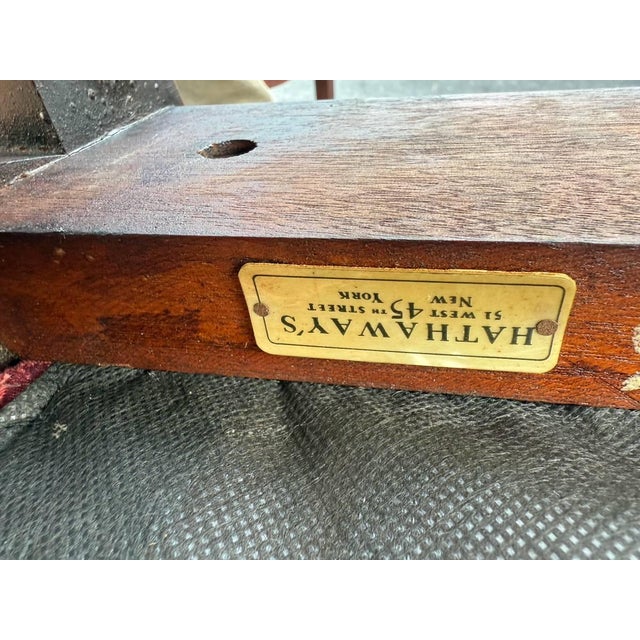 Brown Vintage Regency Duncan Phyfe Style Harp Back Lyre Back Dining Chairs by Hathaway's For Sale - Image 8 of 18