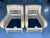 Vintage Henry Link for Lexington Woven Rattan and Wicker Lounge Armchairs With Floral Upholstery | Pair For Sale - Image 13 of 14