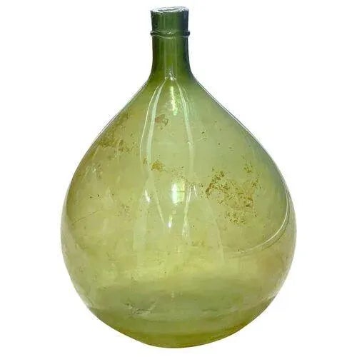 1900 - 1909 Large Antique Green Glass Wine Bottle For Sale - Image 5 of 5